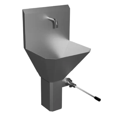 Lava Mãos de Mural com Torneira de Joelho