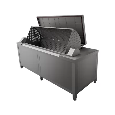 Marmita de Cozedura com Cesto Basculante